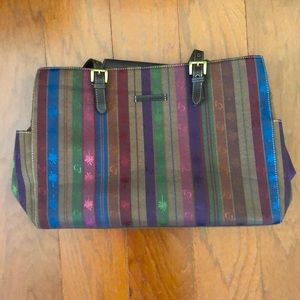 Caribbean Joe Multicolor Bag Tote Large Purse Resort Cruise Travel